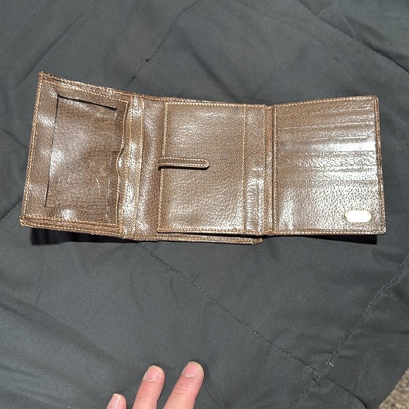 Authentic Vintage Gucci Brown Wallet Micro GG Clasp Very Rare! - Picture 5 of 17